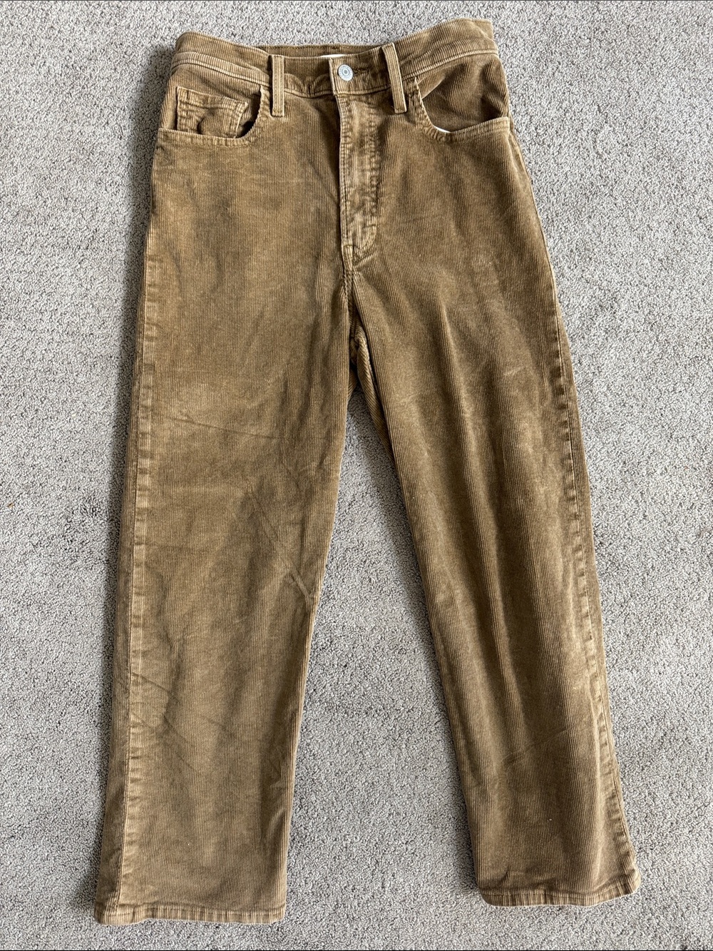 Levi's Corduroy Ankle Pants in Brown